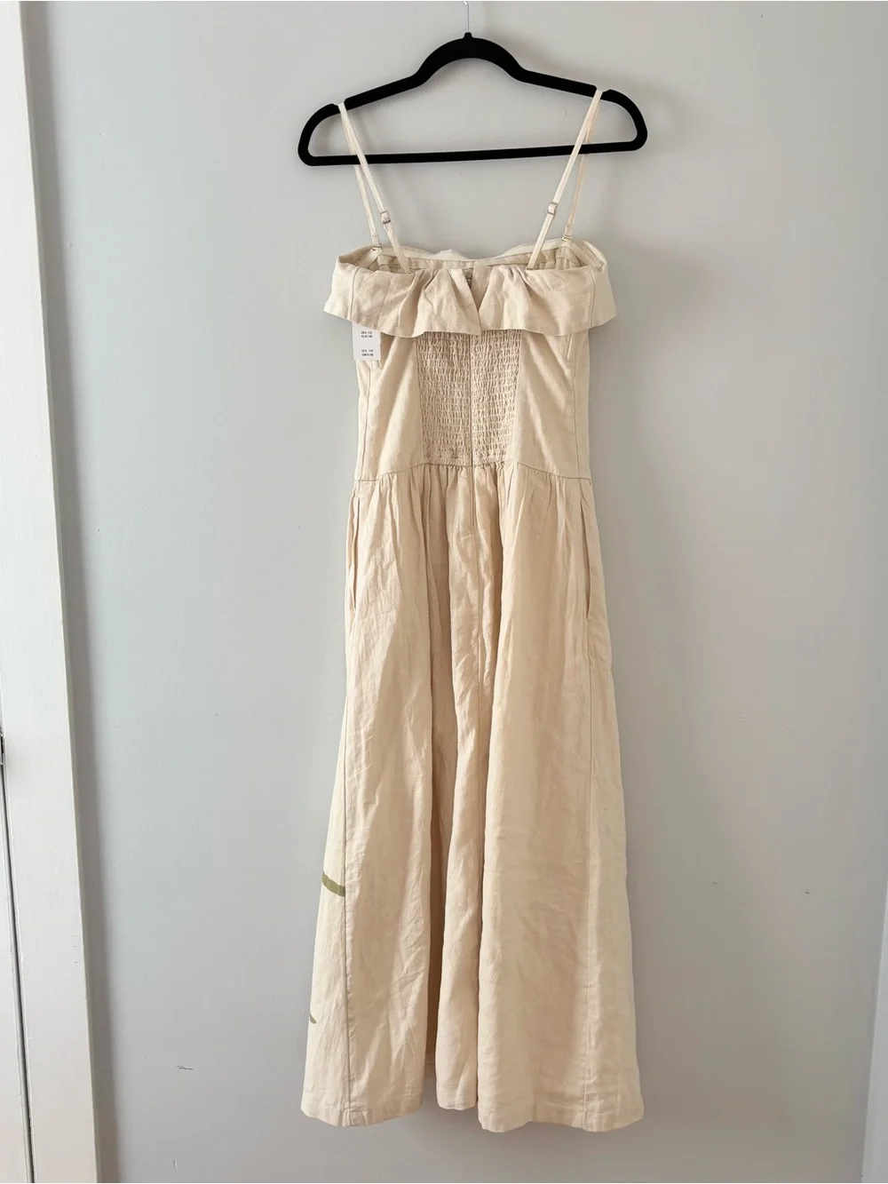Abercrombie & Fitch NWT Strapless Drop-Waist Linen-Blend Maxi Dress Floral